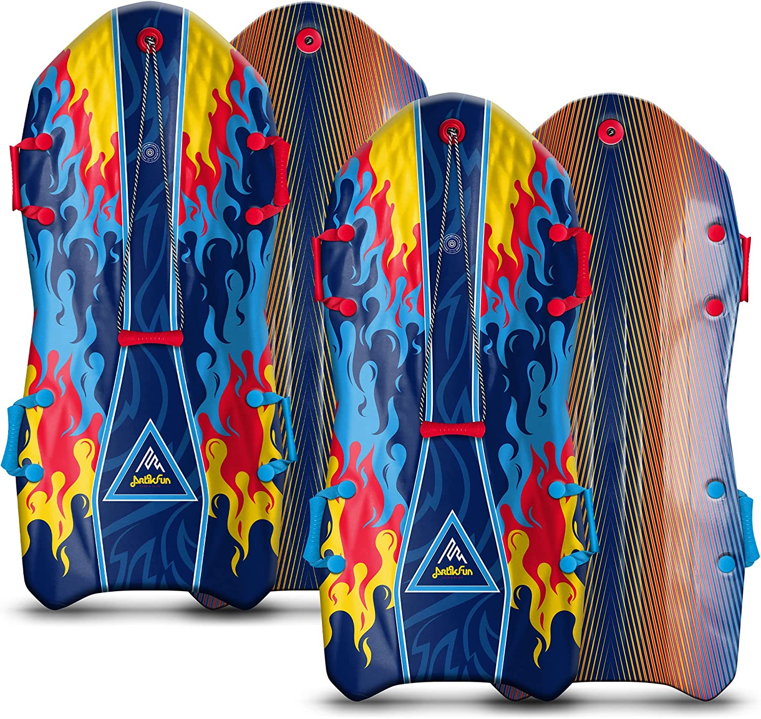snow-sleds1.jpg Artikfun Viperrari Premium Foam Snow Sled with Sound Effect 2-Pack - Image 1
